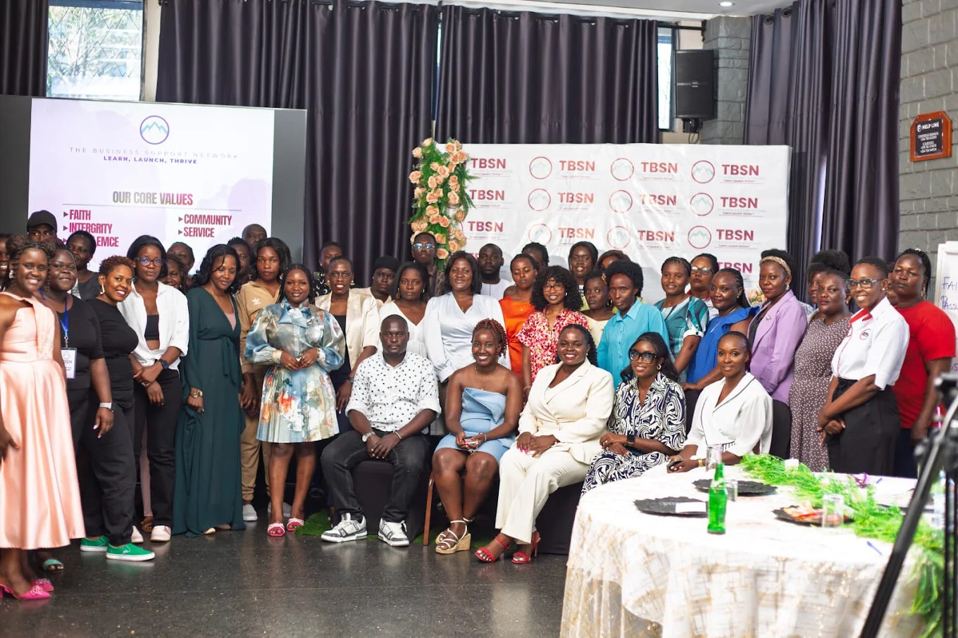 TBSN members gathered at a network event