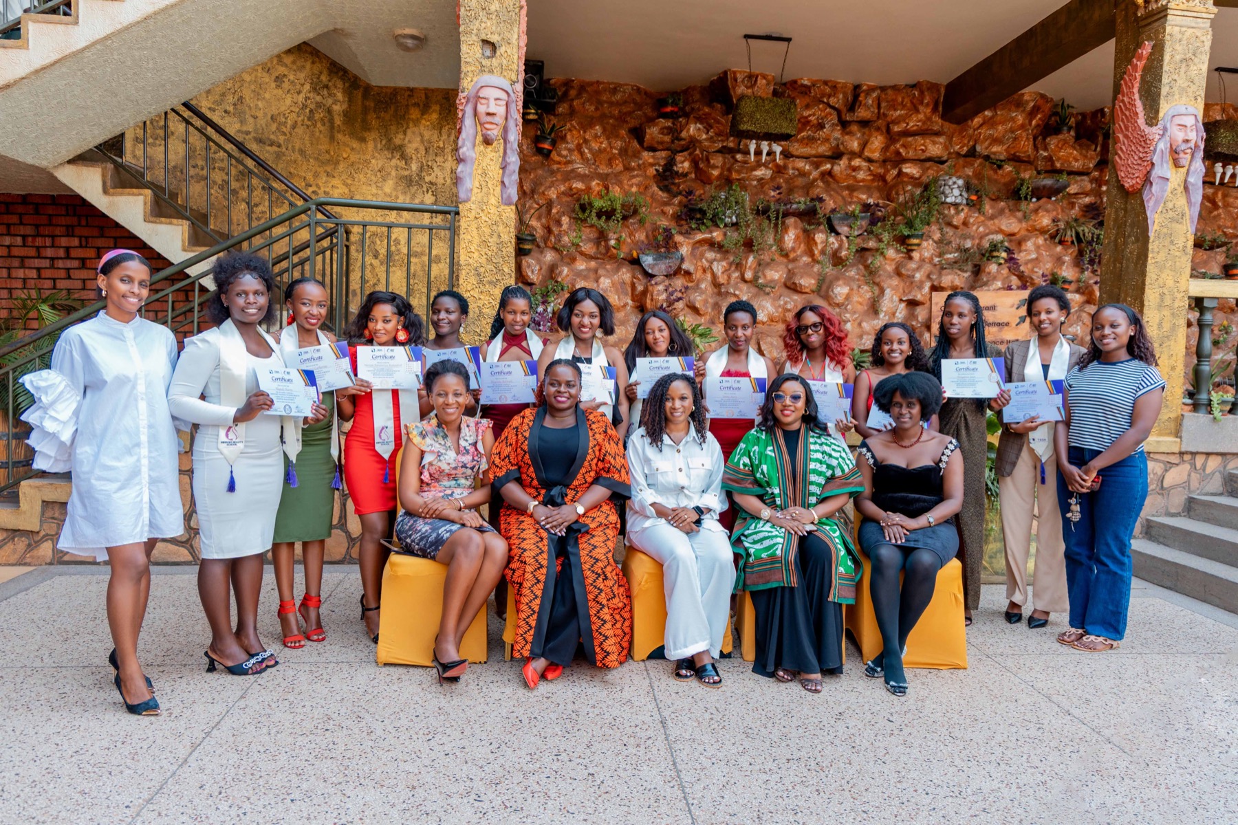 Cohort One with their certificates